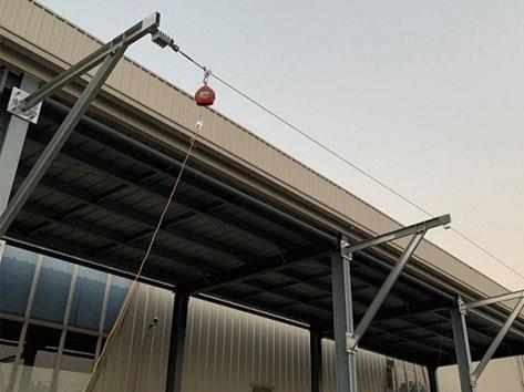 装卸货防坠落头顶式生命线