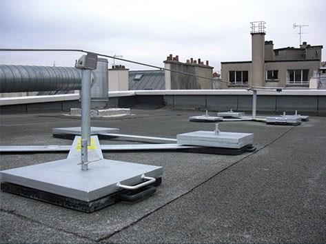 配重块锚固水平生命线系统