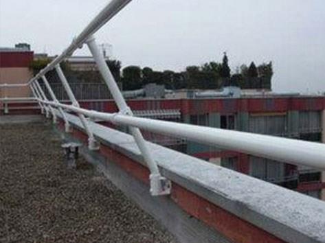 屋顶附墙式护栏